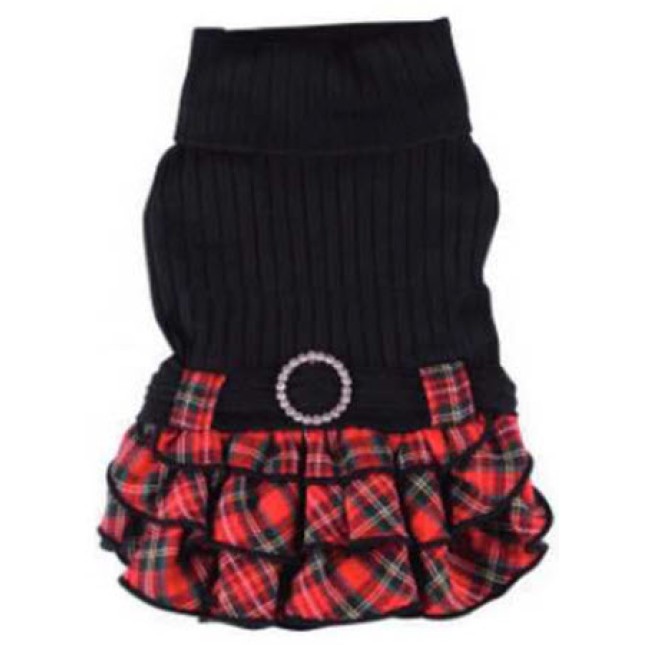 Doggy Dolly φόρεμα plaid W188 medium