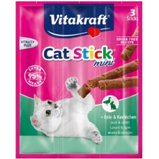Vitakraft cat-stick mini πάπια&κουνέλι 3τεμ