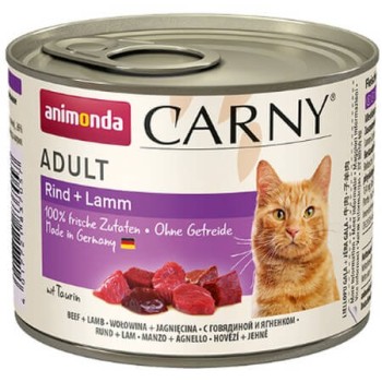 Animonda Carny Adult κονσέρβα με Βοδινό & Αρνί των 200gr και 400gr