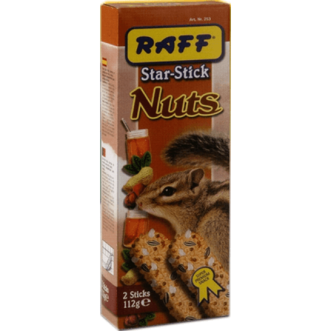 Raff στικ star squirrel nuts για σκιουράκια με μέλι-φυστίκια