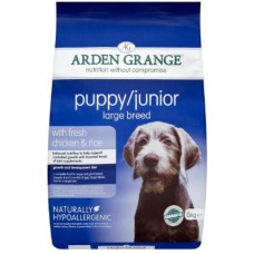 Arden Grange dog large breed για κουτάβια με κοτόπουλο  6kg