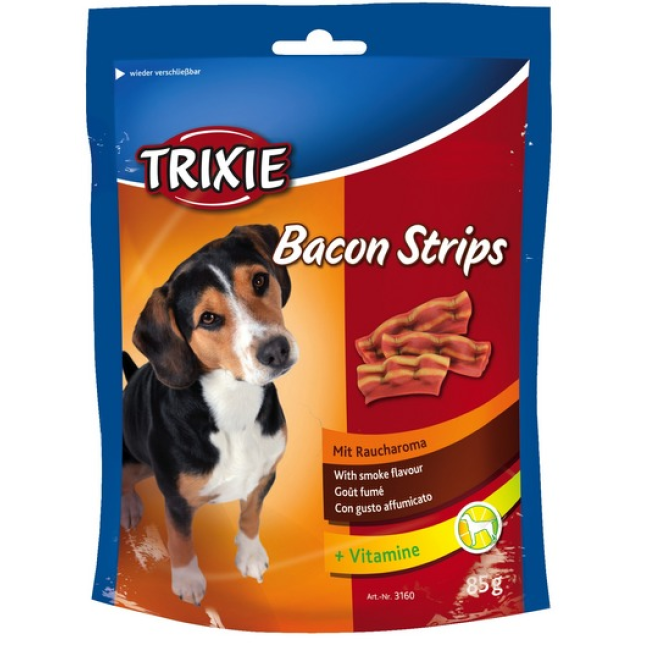 Trixie λιχουδιά bacon strips 85gr