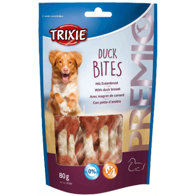 Trixie λιχουδιά premio duck bites 80gr