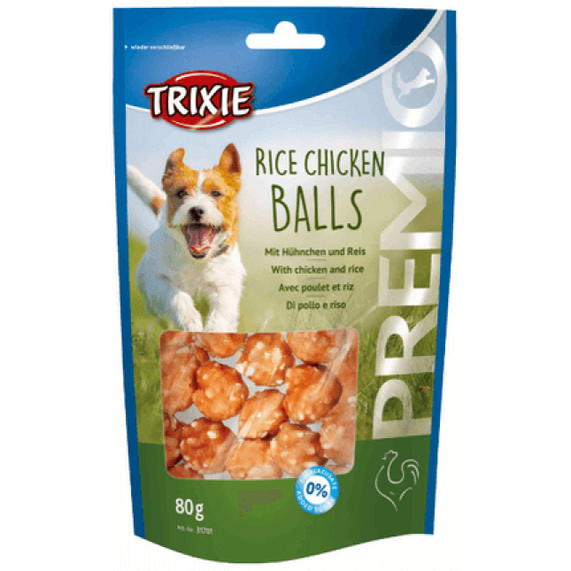 Trixie λιχουδιά premio rice chicken balls 80gr