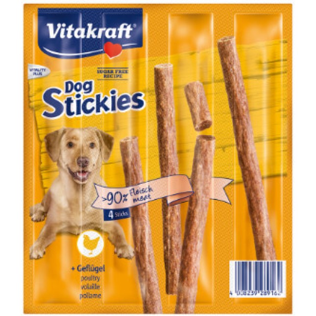 Vitakraft dog stickies λιχουδιές 4τεμ.