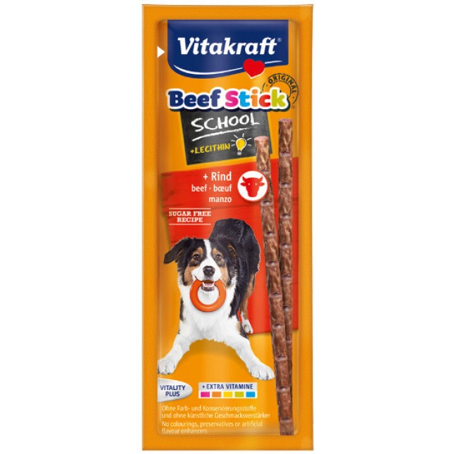 Vitakraft λιχουδιά beef stick school 10τεμ