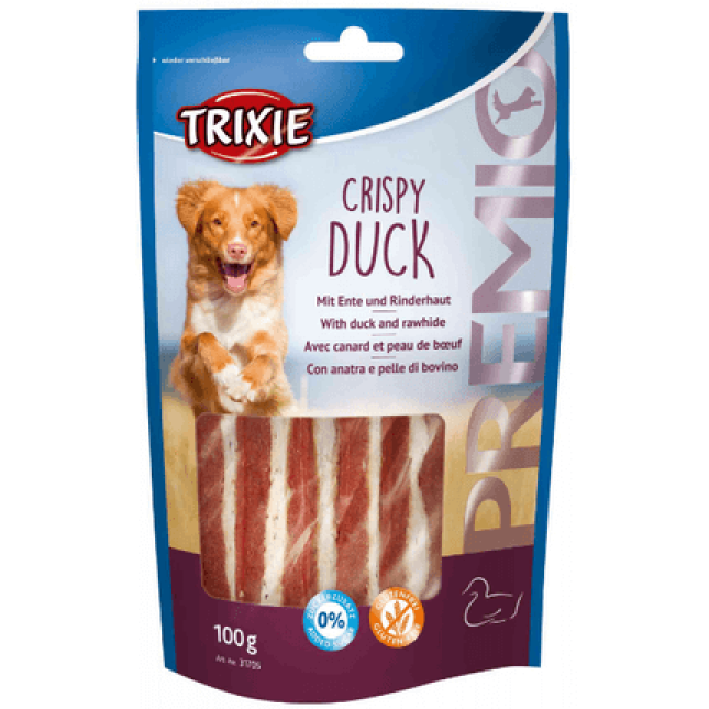 Trixie λιχουδιά premio crispy duck 100gr