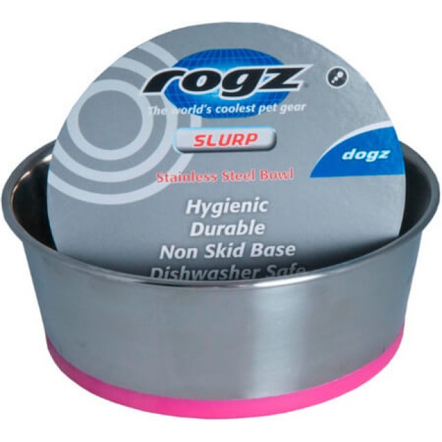 Rogz Μπωλ σκύλου Slurp ροζ 1050ml