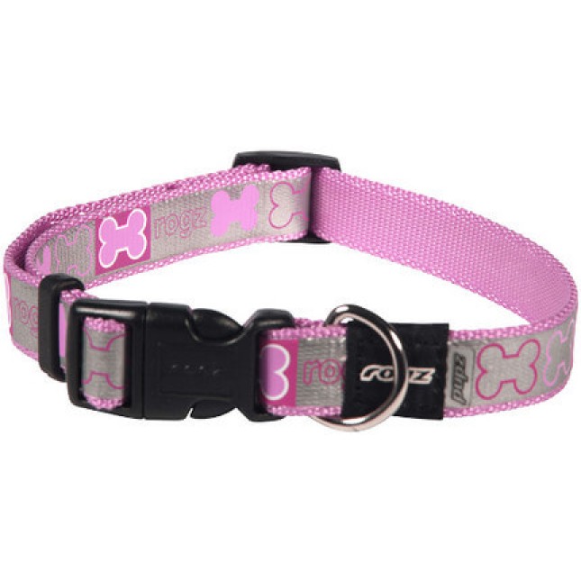 Rogz περιλαίμιο puppy Reflecto pink small 19?30cm