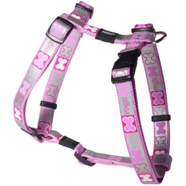 Rogz σαμαράκι puppy Reflecto pink small 28?47cm