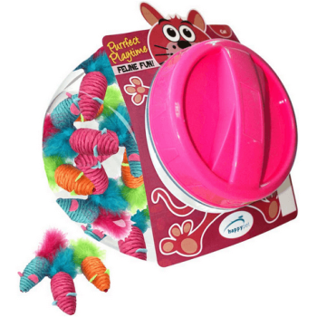 Happypet Carnival mice cat toy jar,παιχνίδι χάρτινο ποντικάκι