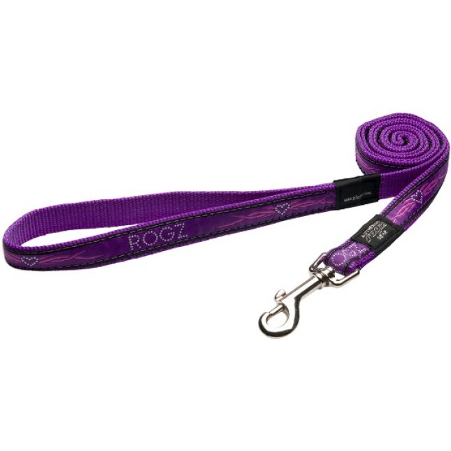 Rogz Οδηγός Σκύλου Fancy Purple Chrome Large