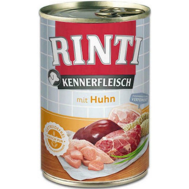 Finnern Rinti Kennerfleisch τροφή σκύλου κοτόπουλο 400gr