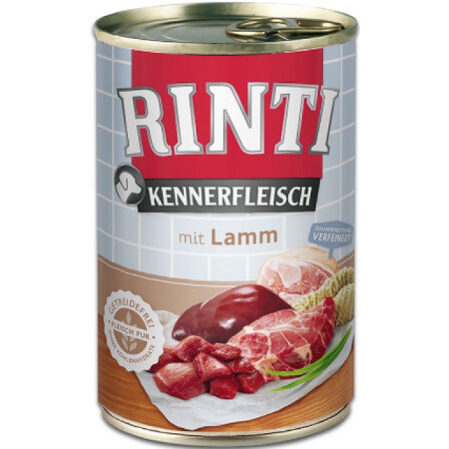 Finnern Rinti Kennerfleisch τροφή σκύλου αρνί 400g