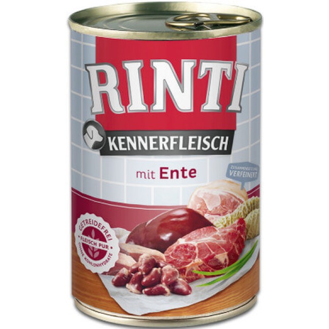 Finnern Rinti Kennerfleisch τροφή σκύλου πάπια 400g