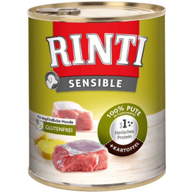 Finnern Rinti Sensible gluten free γαλοπούλα & πατάτα κονσέρβα 800gr