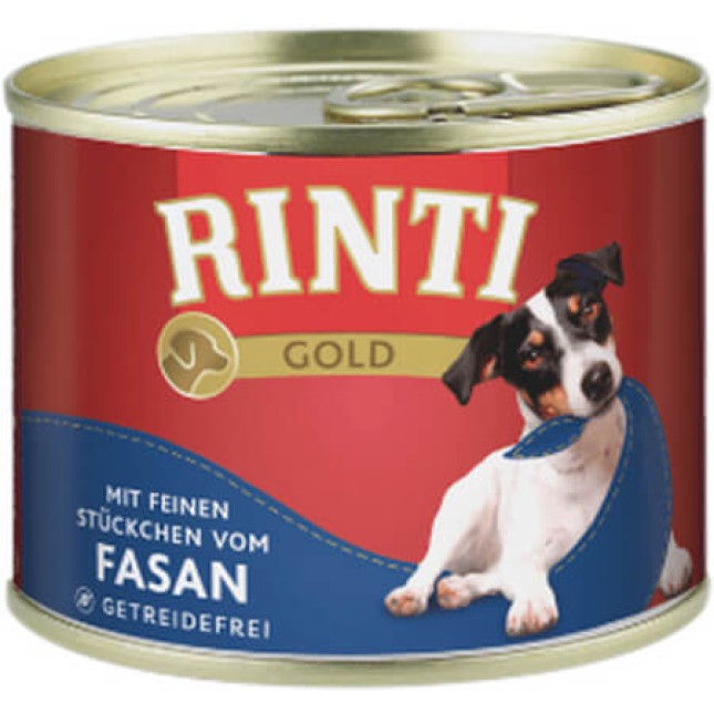 Finnern Rinti Gold πλήρης τροφή gourmet για επιλεκτικούς ή μικρόσωμους σκύλους με φασιανό