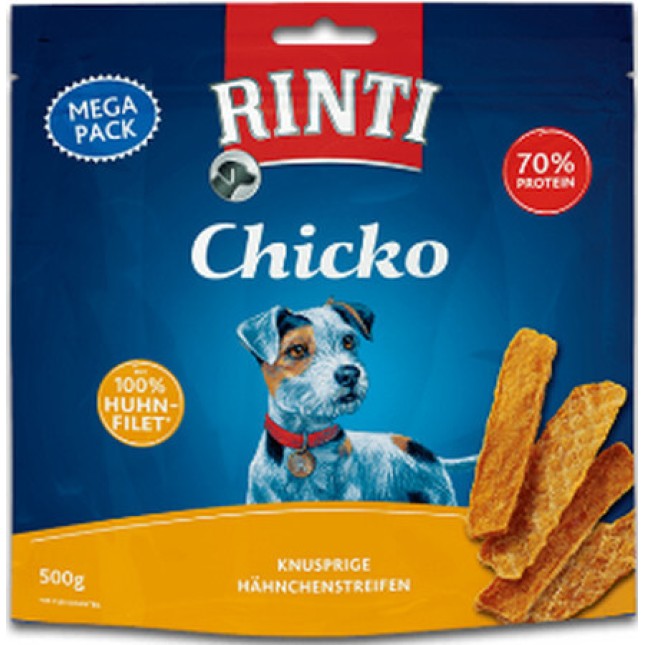 Finnern Rinti snack extra chicko mega pack λωρίδες κοτόπουλο 500gr