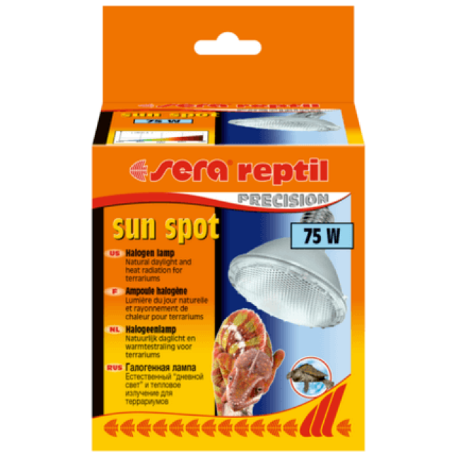 Sera Reptil Sun Spot 75W, θερμαντική λάμπα ηλιακού φωτός για terrarium