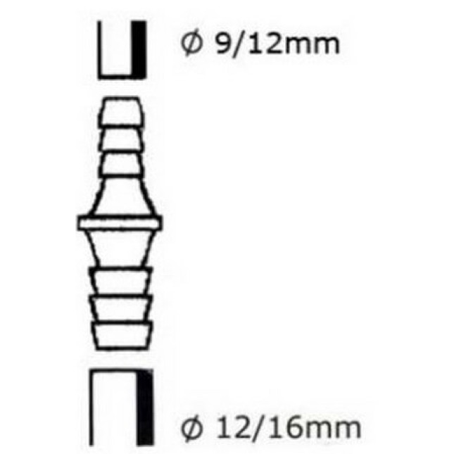 Εheim μετατροπέας διαμέτρου σωλήνων από 12/16mm σε 9/12mm