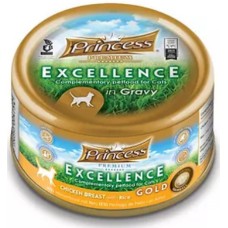 Princess κονσέρβα στήθος κοτόπουλου,ρύζι, fos & cellulose 70g