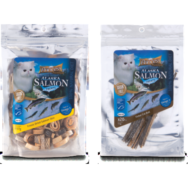 Princess Premium Wild Caught Alaska Salmon Treats