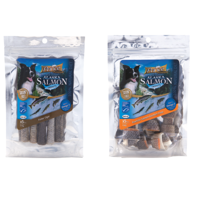 Prince Premium Wild Caught Alaska Salmon Treats x 5psc