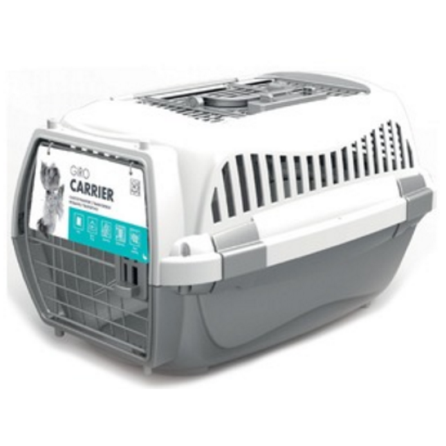 m-pets giro carrier M γκρι/λευκό 57,2x36,5x32,7cm