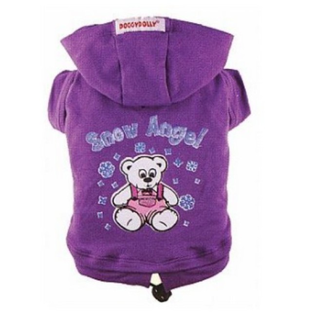 Doggy Dolly φούτερ μωβ snow angel W224 x-large