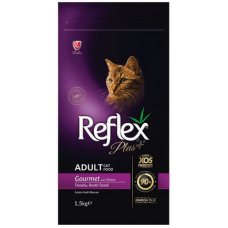 Lider Reflex plus τροφή για ενήλικες γάτες gourmet multicolour 1,5kg