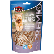 Trixie λιχουδιές premio stripes ψάρι/κουνέλι 100gr