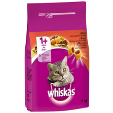 Whiskas adult μοσχάρι & γεμ. κροκέτες 2kg