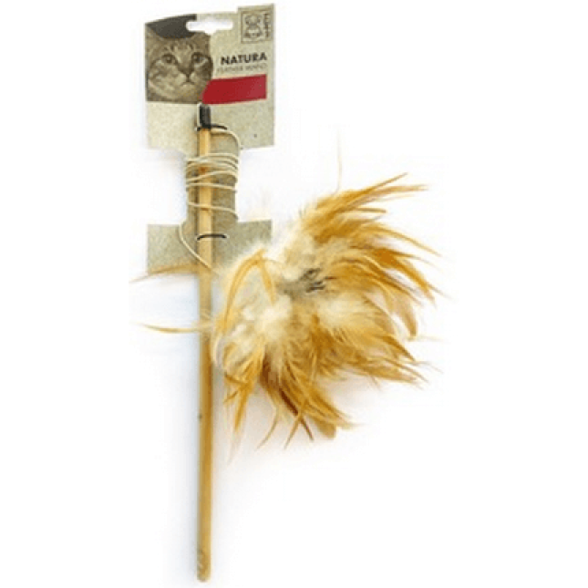 M-pets παιχνίδι γάτας Natura Feather Wand 35,5cm