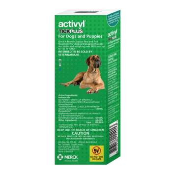 Msd activyl tick plus αντιπαρασιτικό  (40-60kg) / 4 πιπέτες