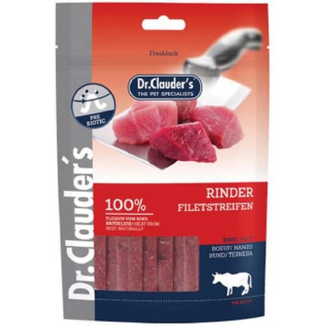 Dr.Clauder's Beef Filet Strips (Μοσχάρι) 80g