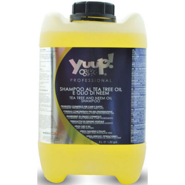 Yuup σαμπουάν επαγγελματικό με tea tree & neem oil 5lt