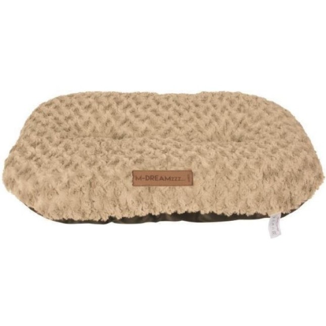 M-pets shetland oval cushion-s 60 x 40 cm  beige