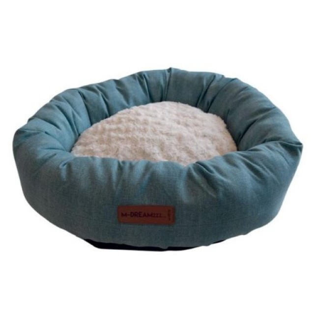 M-pets Samoa basket 55cm blue & beige