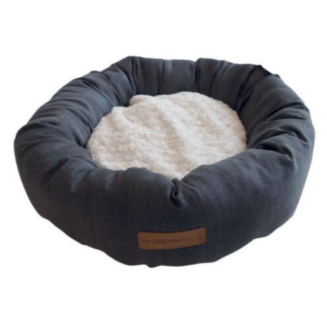 M-pets Samoa basket  55cm dark grey & beige