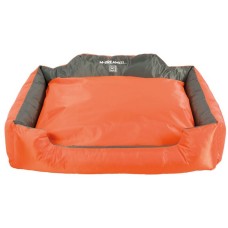 M-pets Natuna basket -s 60 x 50 x 20cm orange & grey