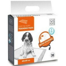 m-pets πάνες σκύλων easy fix (με αυτοκόλλητο) 60x60 (30τεμ.)