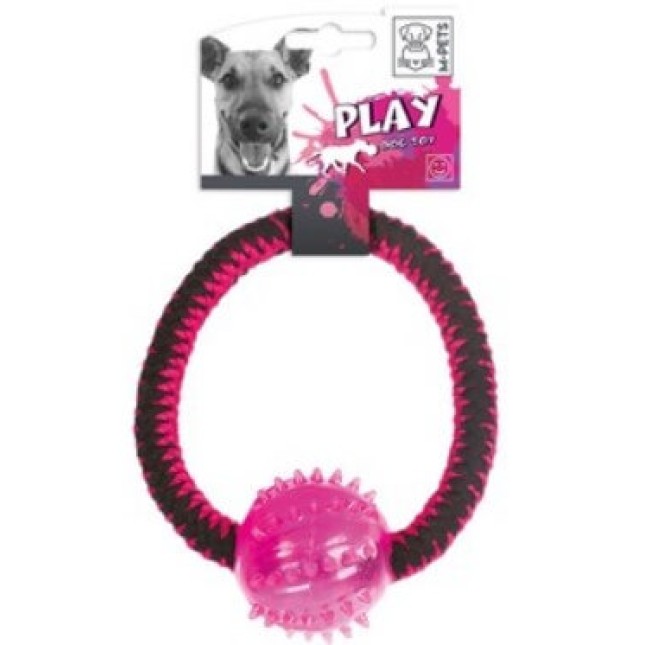 M-pets twist ring pink, yellow & blue  19 cm