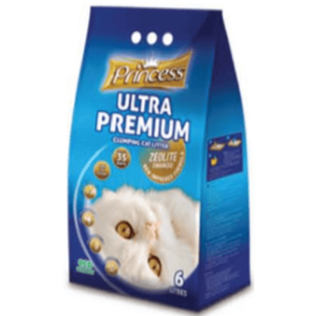 Princess άμμος για γάτες ultra premium zeolite 6lt