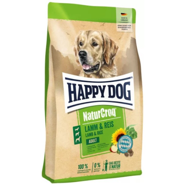 Happy Dog NaturCroq Lamm για ενήλικα ευαίσθητα σκυλιά με αρνί 4kg