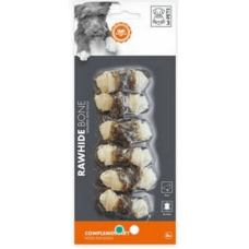 M-pets κόκκαλο κόμπος λευκός με τυλιχτή πάπια 84gr - 6τμχ