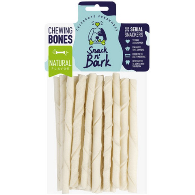 Fury Snacks twisted sticks φυσικό 12.5cm 20τεμ, κατάλληλο για όλους τους σκύλους