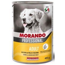 Morando professional dog κομματάκια κοτόπουλο & γαλοπούλα 405gr