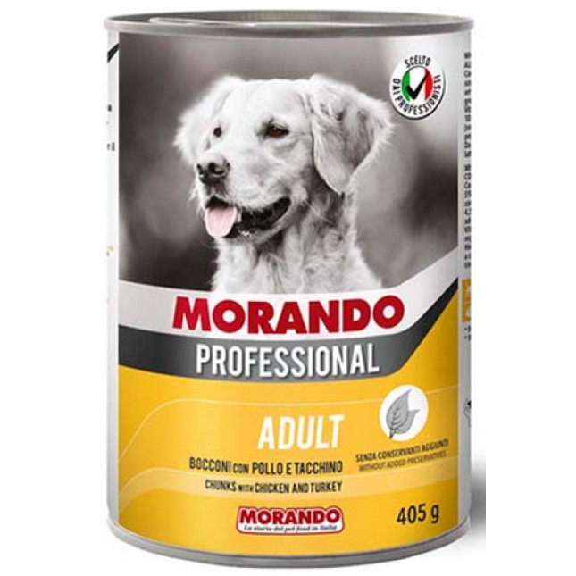 Morando professional dog κομματάκια κοτόπουλο & γαλοπούλα 405gr