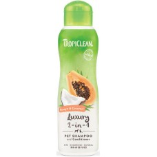 TropiClean σαμπουάν papaya-καρύδα & conditioner 355ml