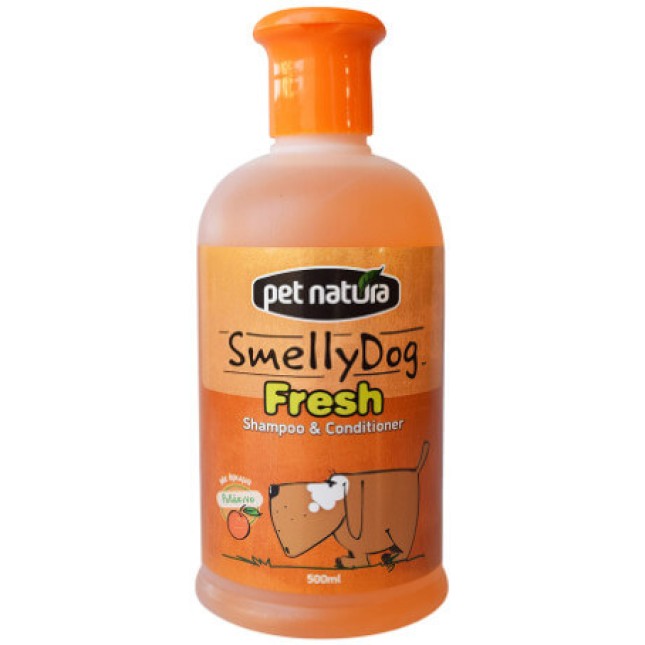 Pet Natura smelly dog σαμπουάν & conditioner fresh 500ml